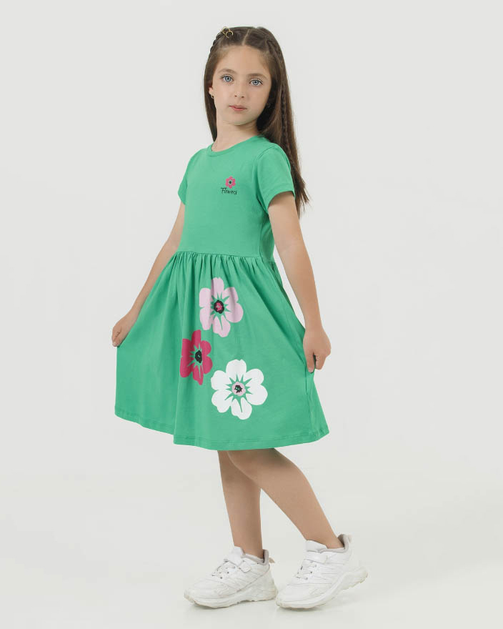 DMB KIDS 0153 Платье  (цвет: Зеленый)